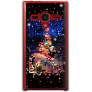 203SH-YCM2P0785-78 [SoftBank 203SH AQUOS PHONE Xx用 カバー  FramePictureCollectionsホワイトクリスマス]