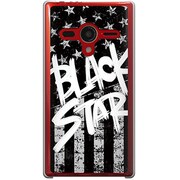203SH-YCM2P0795-78 [SoftBank 203SH AQUOS PHONE Xx用 カバー  BlackAmericanBLACKSTAR]