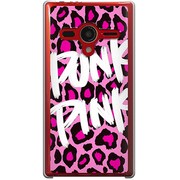 203SH-YCM2P0798-78 [SoftBank 203SH AQUOS PHONE Xx用 カバー  ヒョウ柄PUNKPINK]