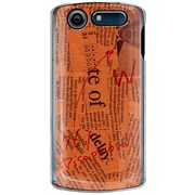 101N-YCM2P0027-78 [SoftBank 101N MEDIAS CH用 カバー Newspaperオレンジ]