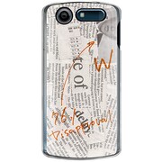 101N-YCM2P0065-78 [SoftBank 101N MEDIAS CH用 カバー Newspaperホワイト]
