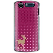 101N-YCM2P0283-78 [SoftBank 101N MEDIAS CH用 カバー DotReindeerパープル]