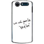 101N-YCM2P0426-78 [SoftBank 101N MEDIAS CH用 カバー WewishyourlifeFullofLove White]