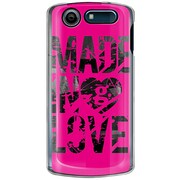 101N-YCM2P0472-78 [SoftBank 101N MEDIAS CH用 カバー MadeinLovePinkPaint]