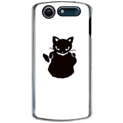 SoftBank 101N MEDIAS CH用 カバー メロイックキャットサイコパス＆アップル-A 101N-YCM2P0485-78