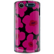 SoftBank 101N MEDIAS CH用 カバー ルーズフラワーコレクションシルエットカラーズ♯10パッションピンク 101N-YCM2P0624-78