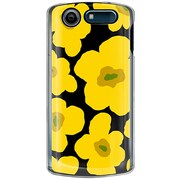 SoftBank 101N MEDIAS CH用 カバー ルーズフラワーコレクションシルエットカラーズ♯50カークイエロー 101N-YCM2P0628-78