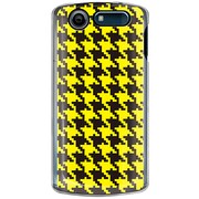 101N-YCM2P0756-78 [SoftBank 101N MEDIAS CH用 カバー 千鳥格子デザインドットB-BIGYellow]