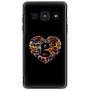 204HW-YCM2P0465-78 [SoftBank 204HW用 カバー LovegramFlowerHeartBlack]