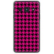 204HW-YCM2P0752-78 [SoftBank 204HW用 カバー 千鳥格子デザインA-Pink]
