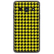 204HW-YCM2P0755-78 [SoftBank 204HW用 カバー 千鳥格子デザインドットB-Yellow]