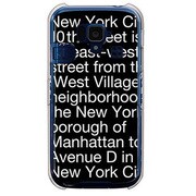 SoftBank 204SH用 カバーNewYorkTypographyブラック 204SH-YCM2P0091-78