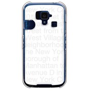 SoftBank 204SH用 カバーNewYorkTypographyホワイト 204SH-YCM2P0092-78