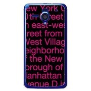 SoftBank 206SH用 カバー NewYorkTypographyピンク 206SH-YCM2P0002-78