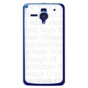 SoftBank 206SH用 カバー NewYorkTypographyホワイト 206SH-YCM2P0092-78