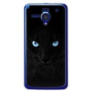 206SH-YCM2P0698-78 [SoftBank 206SH用 カバー ブラックキャット黒猫]