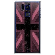 SoftBank 101F用 カバー ユニオンジャックコレクショングレーカラーズ♯20ダークピンク 101F-YCM2P0602-78