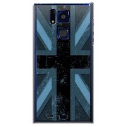SoftBank 101F用 カバー ユニオンジャックコレクショングレーカラーズ♯90ロンドンブルー 101F-YCM2P0609-78