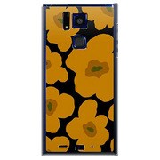 SoftBank 101F用 カバー ルーズフラワーコレクションシルエットカラーズ♯30バーミンガムイエロー 101F-YCM2P0626-78
