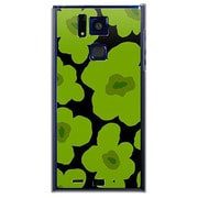 SoftBank 101F用 カバー ルーズフラワーコレクションシルエットカラーズ♯40マンチェスターグリーン 101F-YCM2P0627-78