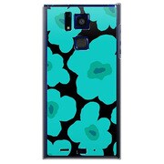 SoftBank 101F用 カバー ルーズフラワーコレクションシルエットカラーズ♯90オルビアグリーン 101F-YCM2P0632-78