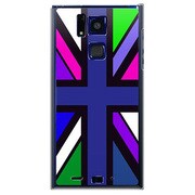 SoftBank 101F用 カバー ユニオンジャックコレクションVibidカラーズ♯30リオブルース 101F-YCM2P0635-78
