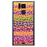 SoftBank 101F用 カバー ヒョウ柄パッションカラーズ♯20サバンナレインボー 101F-YCM2P0640-78