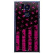 SoftBank 101F用 カバー ブラックアメリカンフラッグLAカラーズ♯10ワシントンピンク 101F-YCM2P0641-78