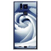 SoftBank 101F用 カバー ローズポイントグラフィックスブルーシャドー 101F-YCM2P0672-78