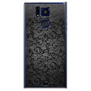SoftBank 101F用 カバー クラシックパターンデザインダークブラック 101F-YCM2P0687-78