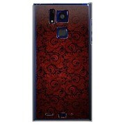SoftBank 101F用 カバー クラシックパターンデザインダークレッド 101F-YCM2P0690-78