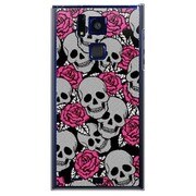 SoftBank 101F用 カバー Skull's＆RoseB 101F-YCM2P0748-78