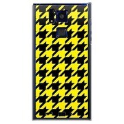 SoftBank 101F用 カバー 千鳥格子デザインA-BIGYellow 101F-YCM2P0751-78