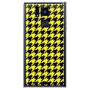 SoftBank 101F用 カバー 千鳥格子デザインA-Yellow 101F-YCM2P0753-78