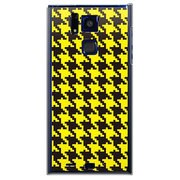 SoftBank 101F用 カバー 千鳥格子デザインドットB-BIGYellow 101F-YCM2P0756-78
