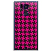 SoftBank 101F用 カバー 千鳥格子デザインドットB-BIGPink 101F-YCM2P0757-78