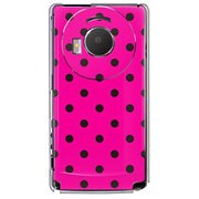 101P-YCM2P0009-78 [SoftBank 101P LUMIX Phone用 カバー DotPatternピンク＆ブラック]