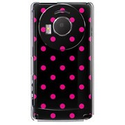 101P-YCM2P0010-78 [SoftBank 101P LUMIX Phone用 カバー DotPatternブラック＆ピンク]