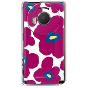 SoftBank 101P LUMIX Phone用 カバー ルーズフラワーコレクションダークパープル 101P-YCM2P0024-78