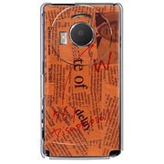 101P-YCM2P0027-78 [SoftBank 101P LUMIX Phone用 カバー Newspaperオレンジ]