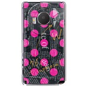 101P-YCM2P0032-78 [SoftBank 101P LUMIX Phone用 カバー NewspaperDotブラック]
