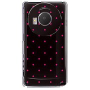 101P-YCM2P0059-78 [SoftBank 101P LUMIX Phone用 カバー DotPatternMicroブラック＆ピンク]