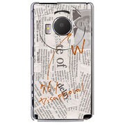 101P-YCM2P0065-78 [SoftBank 101P LUMIX Phone用 カバー Newspaperホワイト]