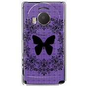 101P-YCM2P0078-78 [SoftBank 101P LUMIX Phone用 カバー 紫蝶々]