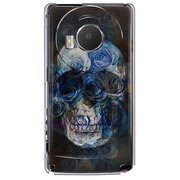 101P-YCM2P0093-78 [SoftBank 101P LUMIX Phone用 カバー スカルローズクロス]