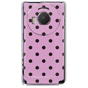 101P-YCM2P0103-78 [SoftBank 101P LUMIX Phone用 カバー DotPatternパープル＆ブラック]