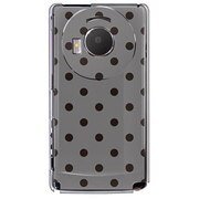 101P-YCM2P0104-78 [SoftBank 101P LUMIX Phone用 カバー DotPatternグレー＆ブラック]