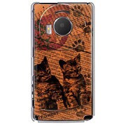 101P-YCM2P0214-78 [SoftBank 101P LUMIX Phone用 カバー Catウォールペーパーオレンジ]