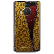 101P-YCM2P0223-78 [SoftBank 101P LUMIX Phone用 カバー ヒョウ柄ジッパー]