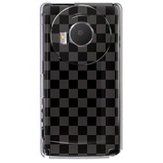 101P-YCM2P0351-78 [SoftBank 101P LUMIX Phone用 カバー ブラック市松柄]